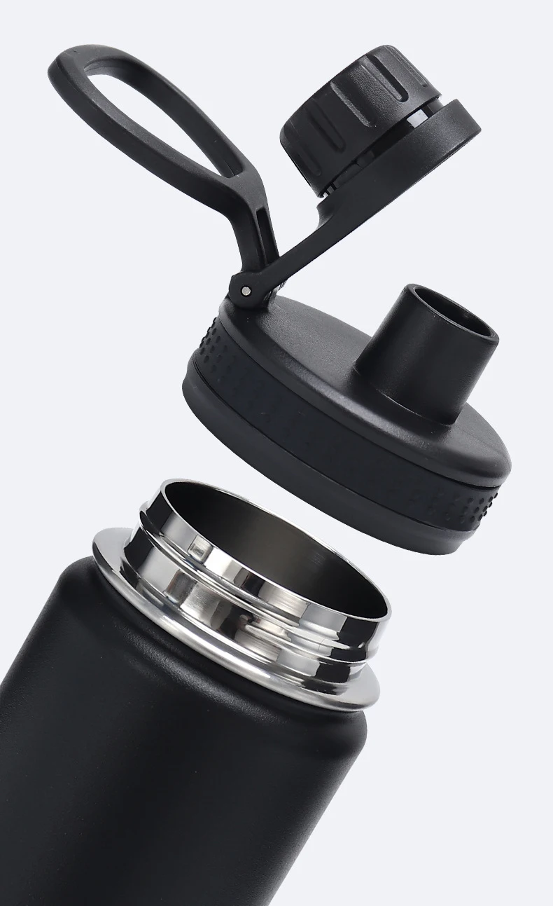 2023 New Design Wide Mouth Vacuum Water Bottle Flask Double Layer Water Bottle Stainless Steel Insulated Water Bottles