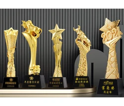 KEDK Cheap Gift Marketing With Logo Sublimation Promotional Product Business Giveaways Sets Crystal Trophy Medal