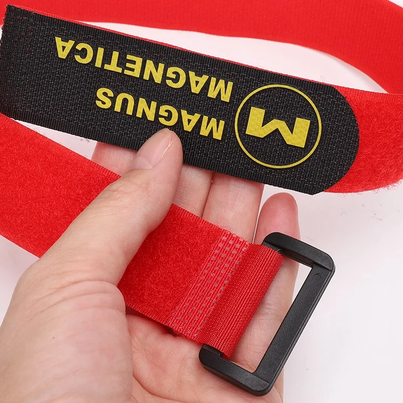 Logo Printing hook and loop fastener strap nylon hook and loop cable ties clinch strap