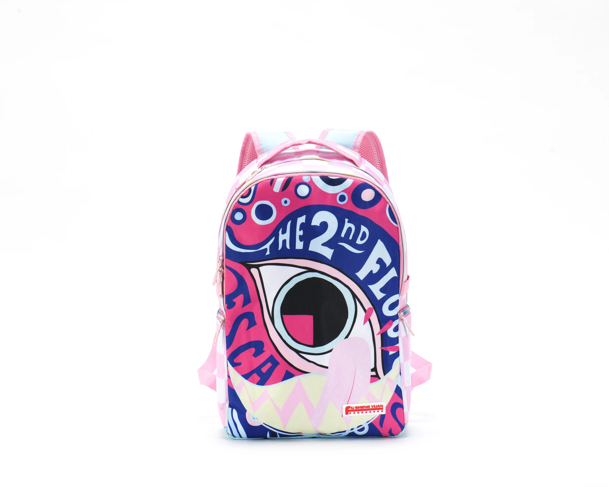 Outdoor Travel backpack for teenager student school backpacks bag eye Graffiti style Waterproof Backpack leather