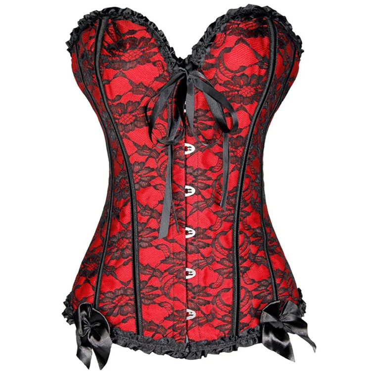 Sexy Gothic Corsets and Bustiers Top Overbust Corset Belt Slimming Women Waist Trainer Modeling Strap Plus Size Waist Cincher