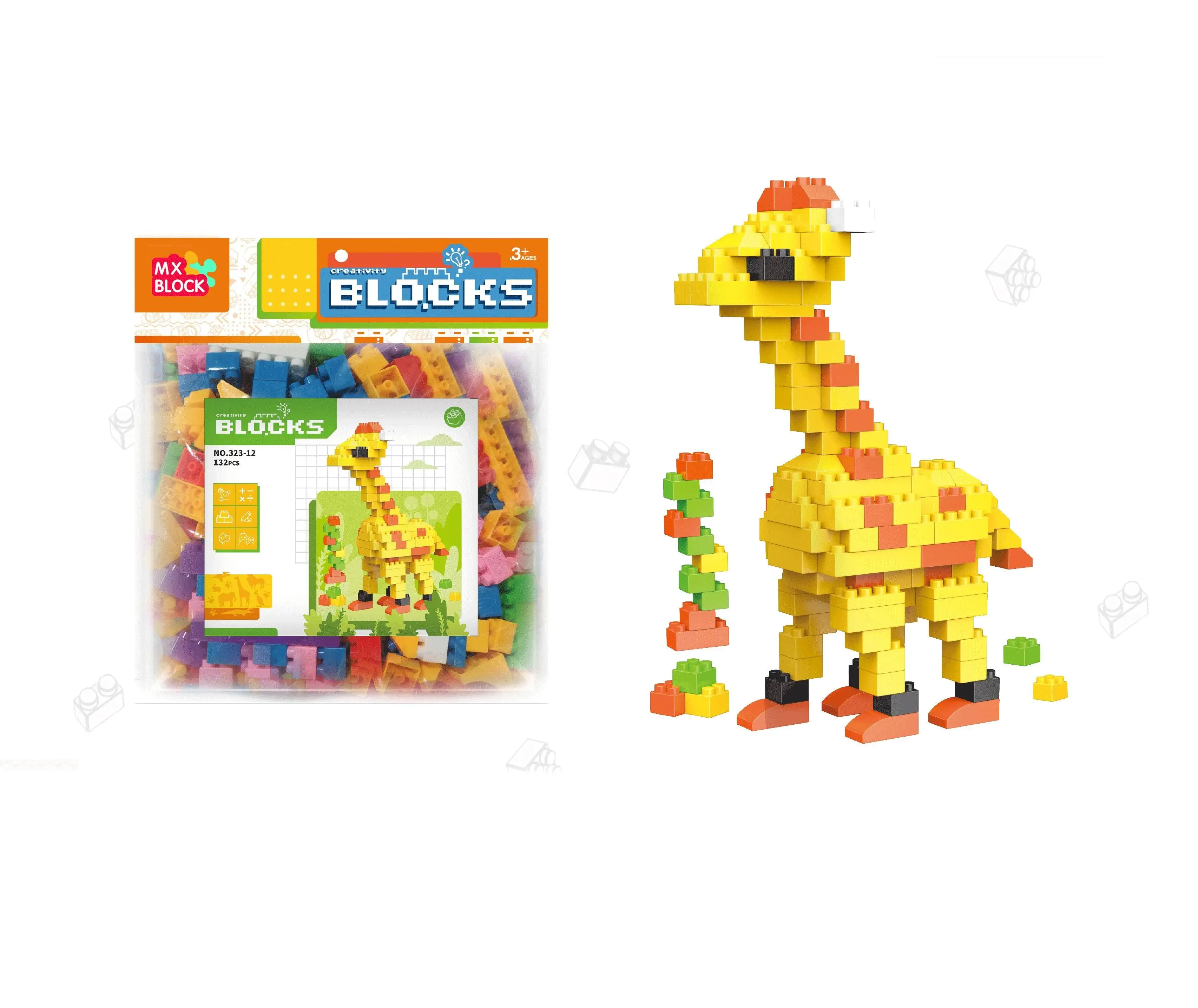 112pcs simple pack kids blocks small MOQ toy