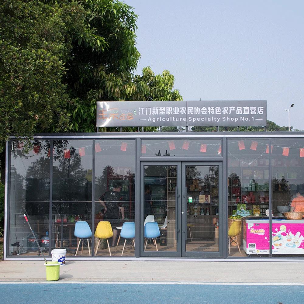 Portable Aluminum Outdoor Custom Size Designs Pop Up Shop Mobile Coffee Kiosk Container Retail Store For Food Juice Drinks