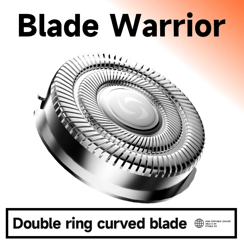 Portable Electric Shaver Washable Electric Razor Rechargeable Shaving Machine for Men Travel Wet Dry Dual Use Mini Beard Razor