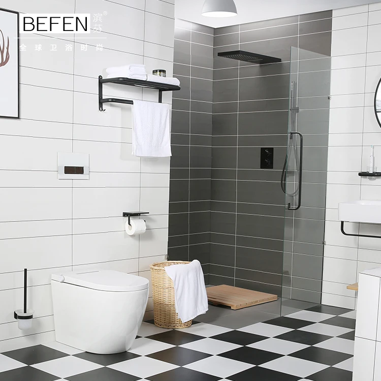 China supplier sanitary ware automatic electric back to wall ceramic smart intelligent toilet