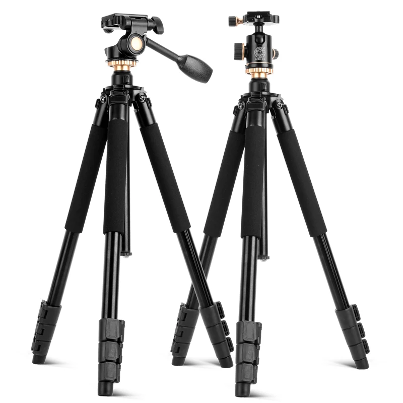 QZSD Digital Aluminum stand Flexible Camera Stative Adjust Durable finishing rod professional heavy duty video tripod