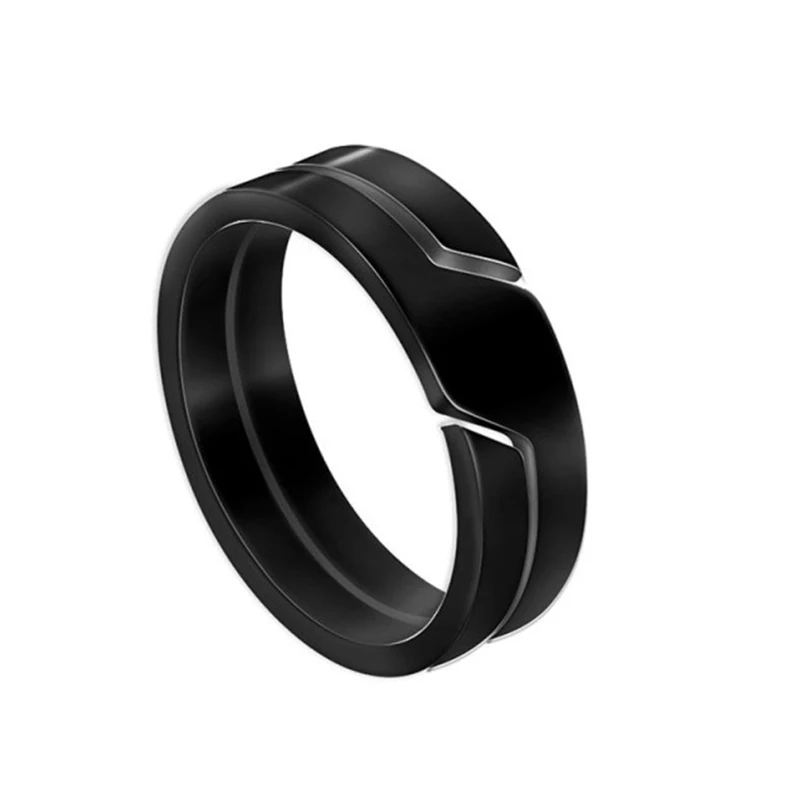 Fashion Casual Finger Rings Jewelry Stainless Steel Couple Ring for Men Women Engagement Anniversary Gift