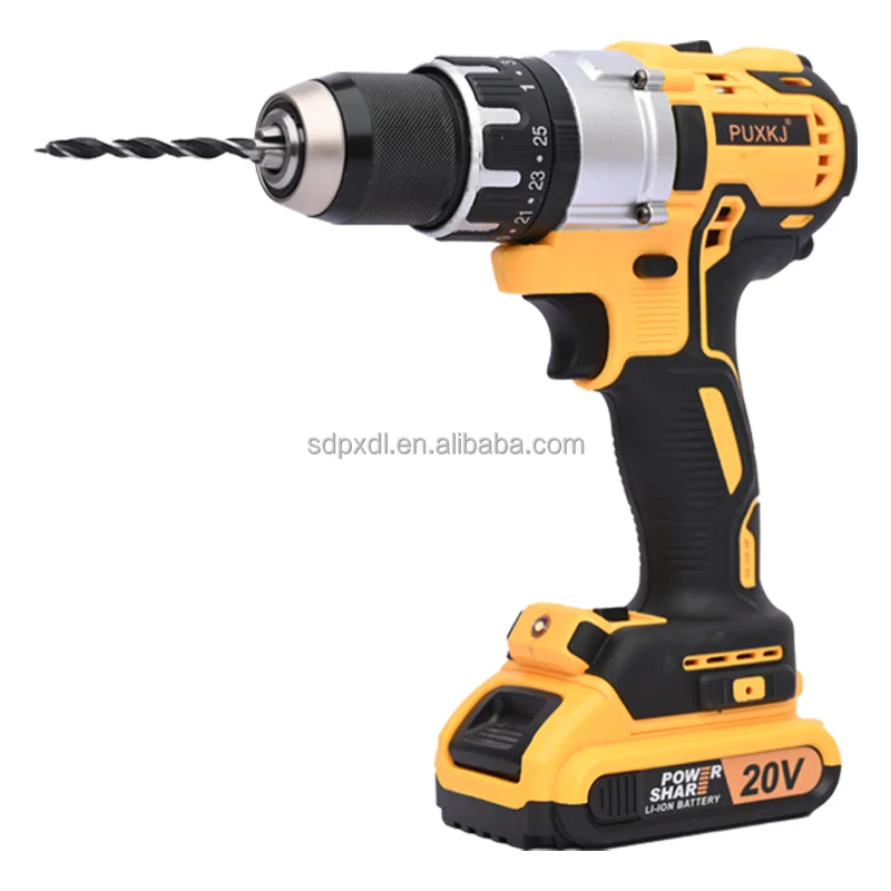 PUXKJ Ready to Ship 20V cordless tools electric combo kit with Li-ion Battery  mini impact power drills