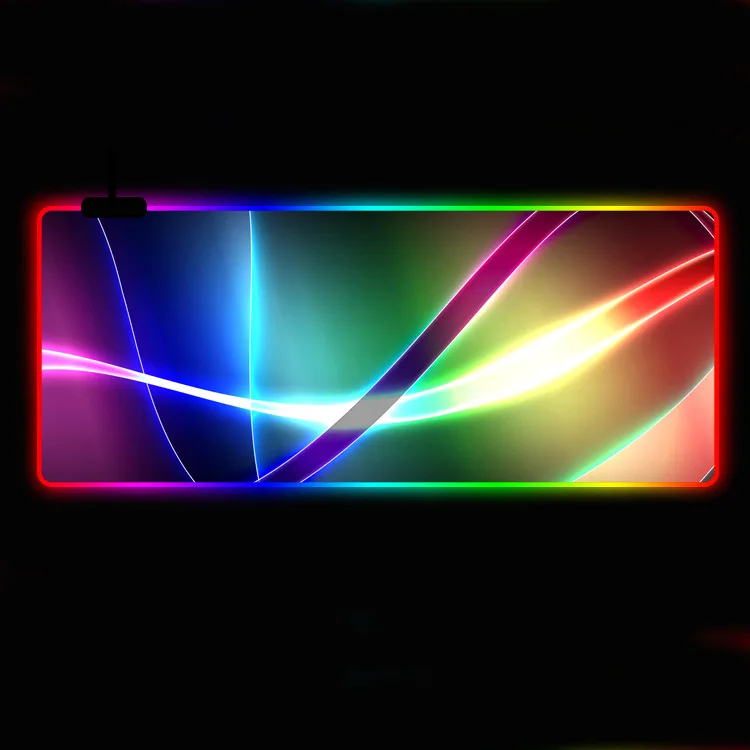 E-sports Games Large  Rubber Glowing Lighting Mouse Pad Rgb Gaming Rgb Mouse Pad