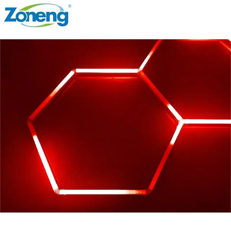 High-end Hexagonal Rgb Ceiling Lights Bar Gym KTV Rgb Led Hexagon Lights Aluminium Led Tube Rgb