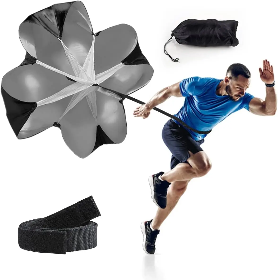 Wholesale Running Speed Chute Speed Drills Drag Resistance Parachute Umbrella Chute