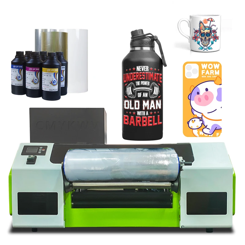 inkjet printer for metal tins roll to roll uv dtf printer for cups sticker dtf uv printer printing machine