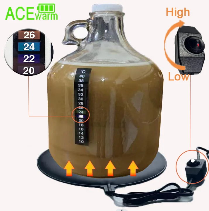 Brewing heat equipment,heated pad,beer brewing heater,30cm,25W,Temperature adjustable