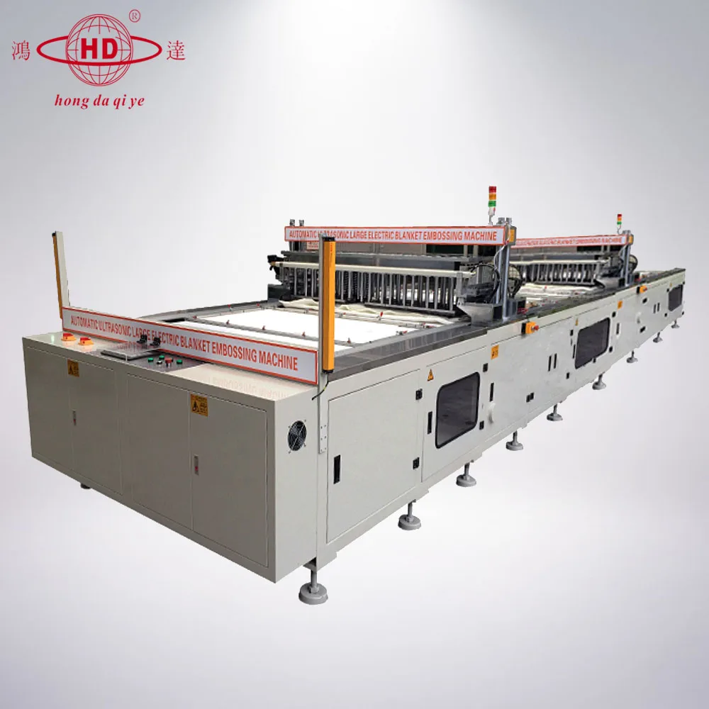 
Full Ultrasonic Automatic High Quality Compound Quilting Embossing Cushion Fabric Roller Electric Blanket Making Machine 