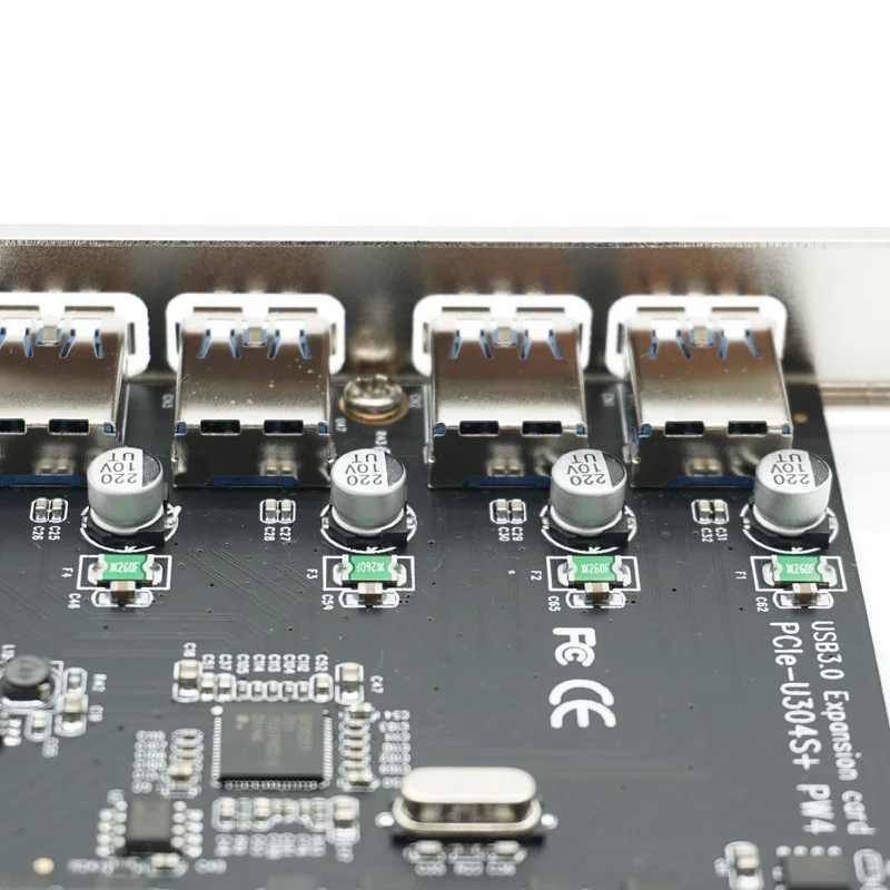 
PCI Express 4 USB 3.0 Card PCI-e to External 4-Port USB3.0 Convertor pcie No external Power Supply 