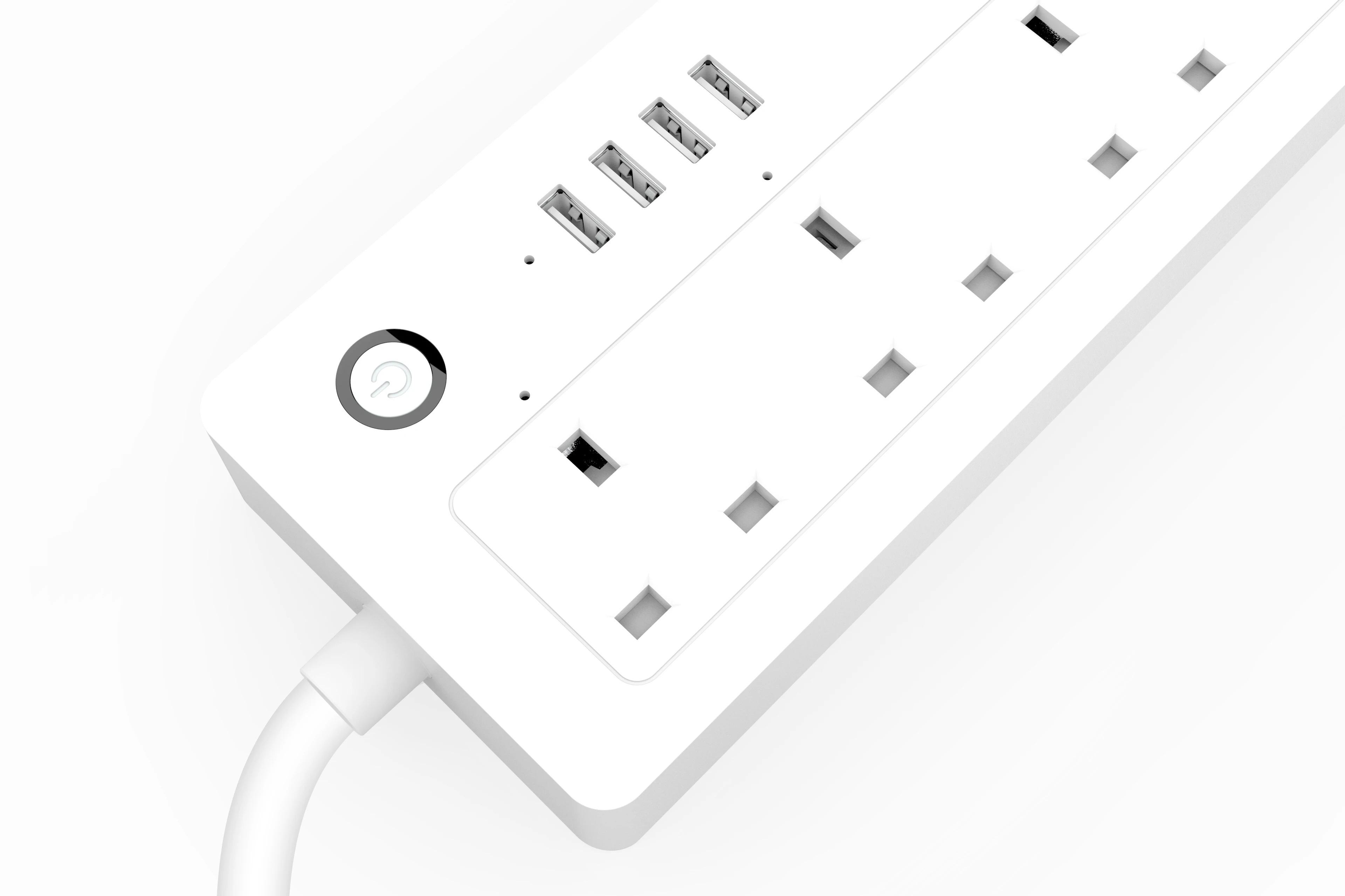 Стандарт Великобритании Tuya переключатель Wi-Fi Смарт-удлинитель 4 розетка с защитой штекеров удлинитель пульт дистанционного управления функции смарт-удлинитель 13A