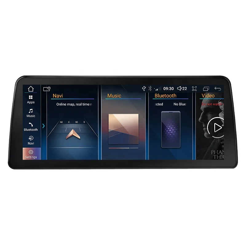 12,3 дюймов Android 12 Apple Carplay GPS Navi BT Автомобильный мультимедийный стерео для BMW F10 F11 2011-2016 поддержка приборной панели 2 года