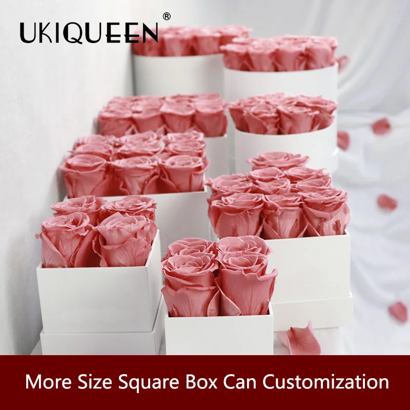  Оптовая продажа Самые продаваемые неизменно стабилизированные розы UKIQUEEN в подарочной