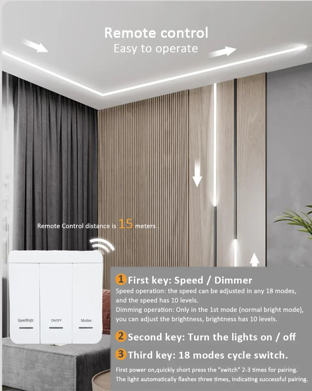 Factory Outlet DC24V  2835 Addressable Chasing Running Water Led Pixel Strip Light 108led Waterproof High Density Light Flexible