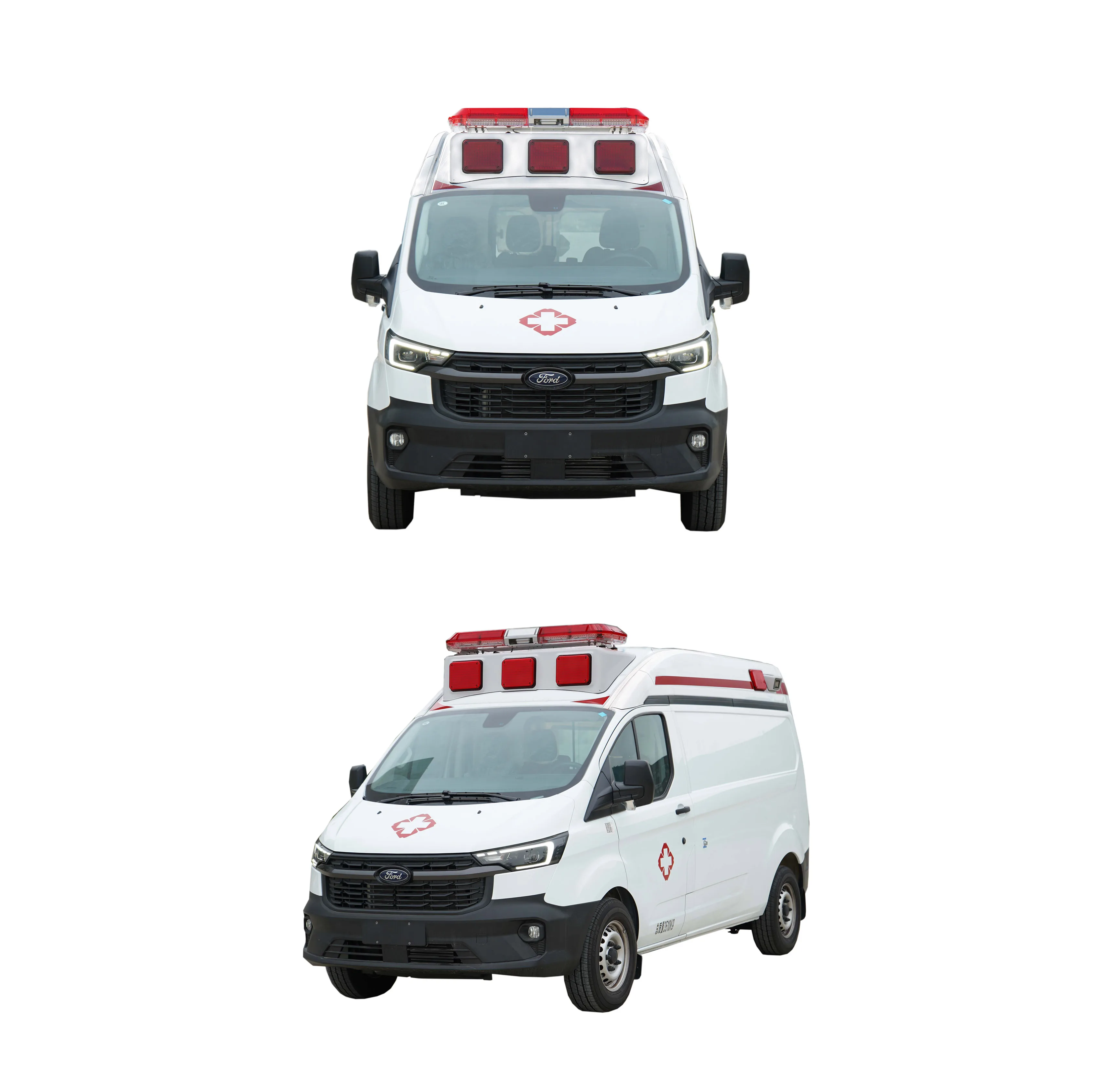 Rescue Ambulance Car Transit V362 Monitoring Transport Hospital Mobile Medical Service ICU Emergency Ambulance Vehicle
