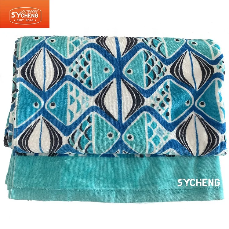 Best selling customizable 100% cotton printed beach towel soft beach towel towels beach 100% cotton