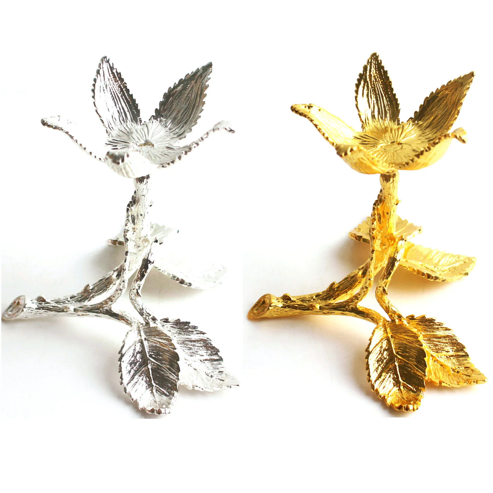 Оптовая продажа, основа под макияж, Хрустальная Сфера, подставка под золото, серебро, в форме цветка, металлическая подставка для домашнего декора, подарок