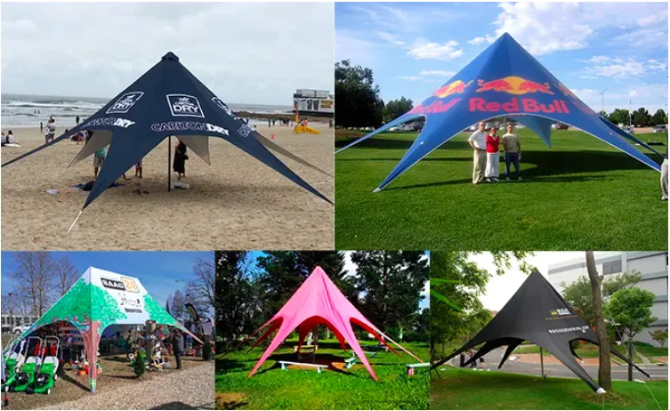 Customized Star Tents For Events With Single or Double Peaks Spider Tent