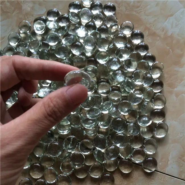 Wholesale round decorative colored glass marbles crystal glass fillers