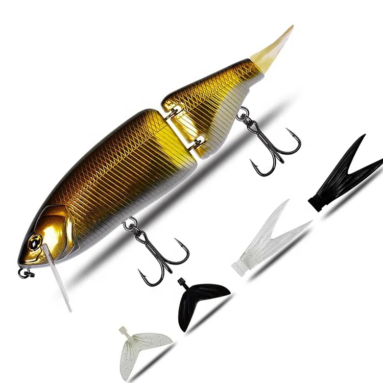 165mm 60g 135mm 33g Floating Multi Jointed Trolling Lures Big Game Fishing Hard Swim Bait Soft Tail Fishing Lures