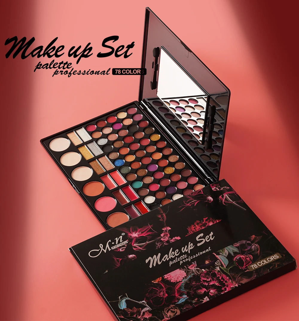 78 Color Matte Eyeshadow Palette Glitter Shimmer Eye Shadow Pallette Set Eye Makeup Women Make Up Kit For Egypt Exclusive Agent