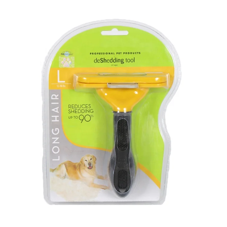 Professional Pet Products Stainless Steel Pet Grooming Hair Fur Remover Combs Deshedding Tools Fur Eliminator For Long Hair Dog
