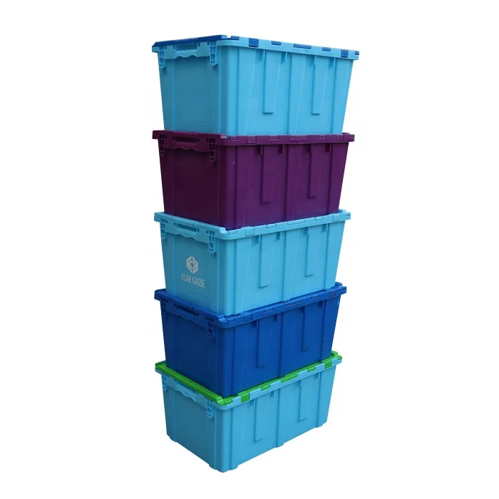QS Custom 75l современные Твердые толстые стены высокое качество штабелируемые подвижные ящики коробка-тоут прикрепленные крышки для