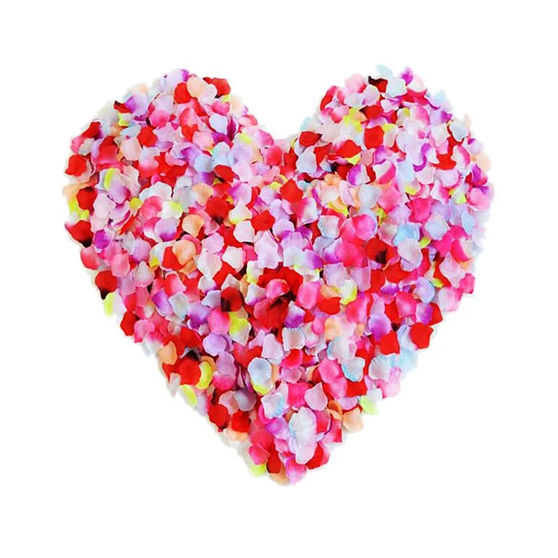 Vlovelife 100 шт./пакет вьющаяся Роза из искусственного шелка с цветочным узором для свадебного торжества, для обмывания ножек ко Дню Святого Валентина домашний декор лепестки роз