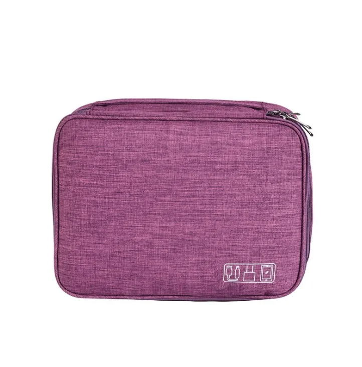 Multifunctional Carry Case Custom Logo Packing Storage Pouch Zipper Durable Electronics Organizer Travel Digital Storage Bag