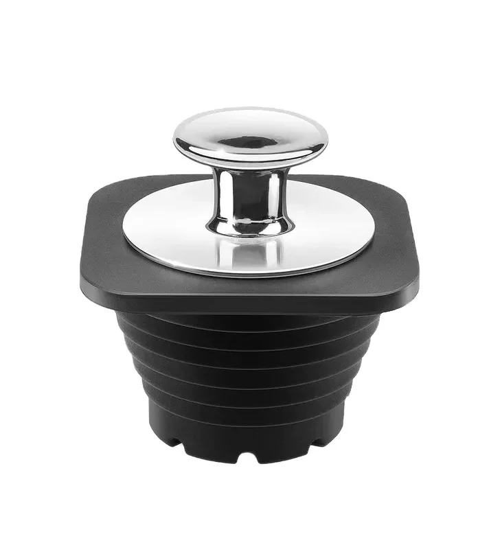 Bathtub Stopper Tub Drain Stoppers Made from silicone & stainless steel for Bathtub and Bathroom French Drain Pipe Freestandin
