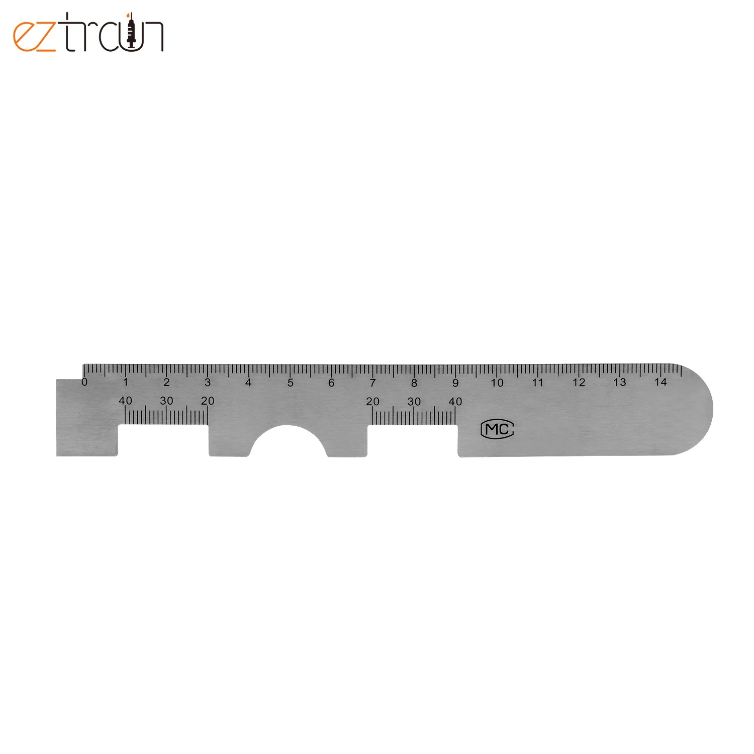 Stainless Steel Ophthalmology Eye Ruler Occluder Optical Pupil Distance Ruler PD Ruler Pupil Distance Meter