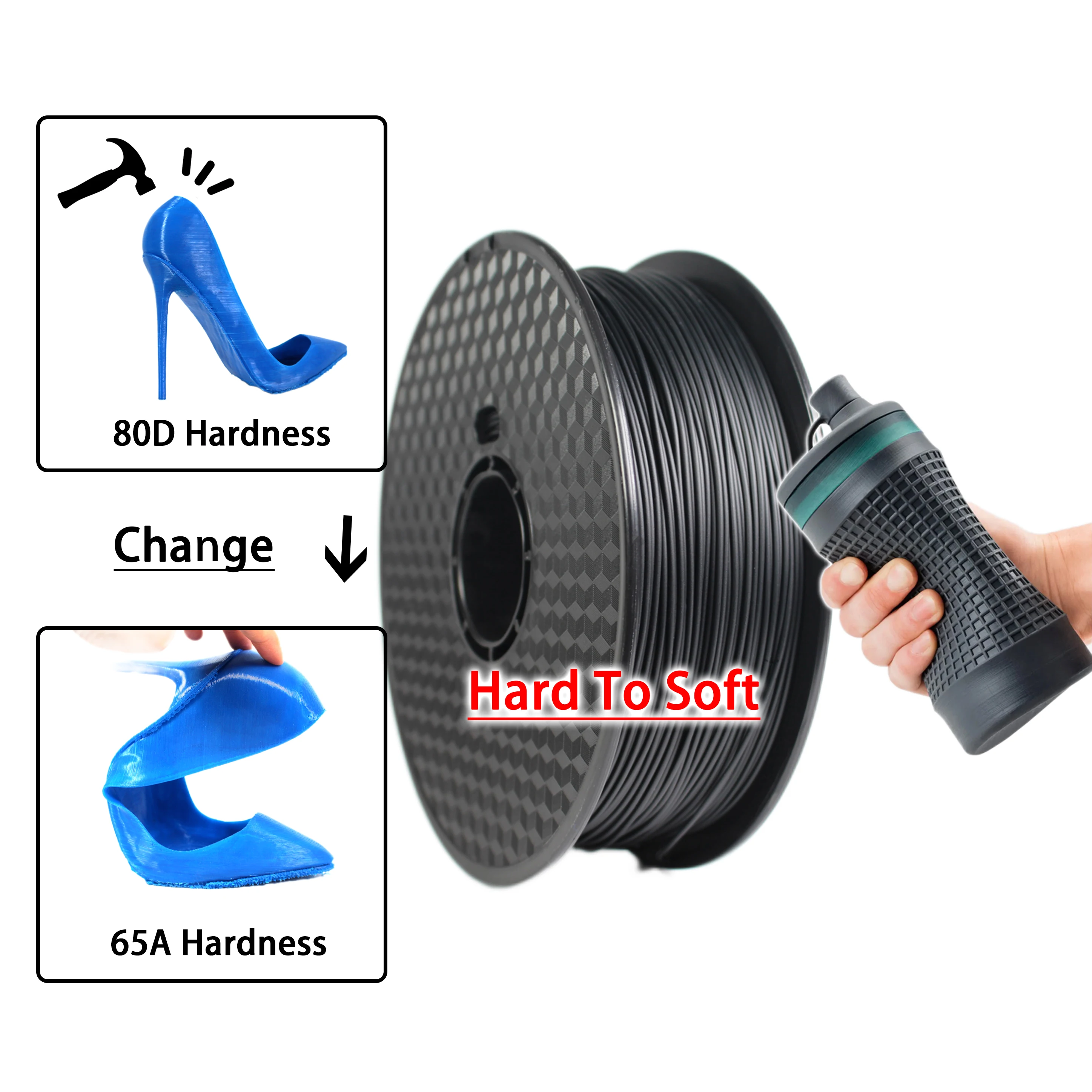 ST TPU  Easy Printing tpu filament 1.75mm 3d printer  tpu filament 3d printer  soft pla flexible pla flexible filament