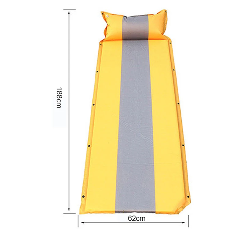 
Camping Air Mattress with Attached Pillow,Self-inflating Mat Compact and Lightweight 