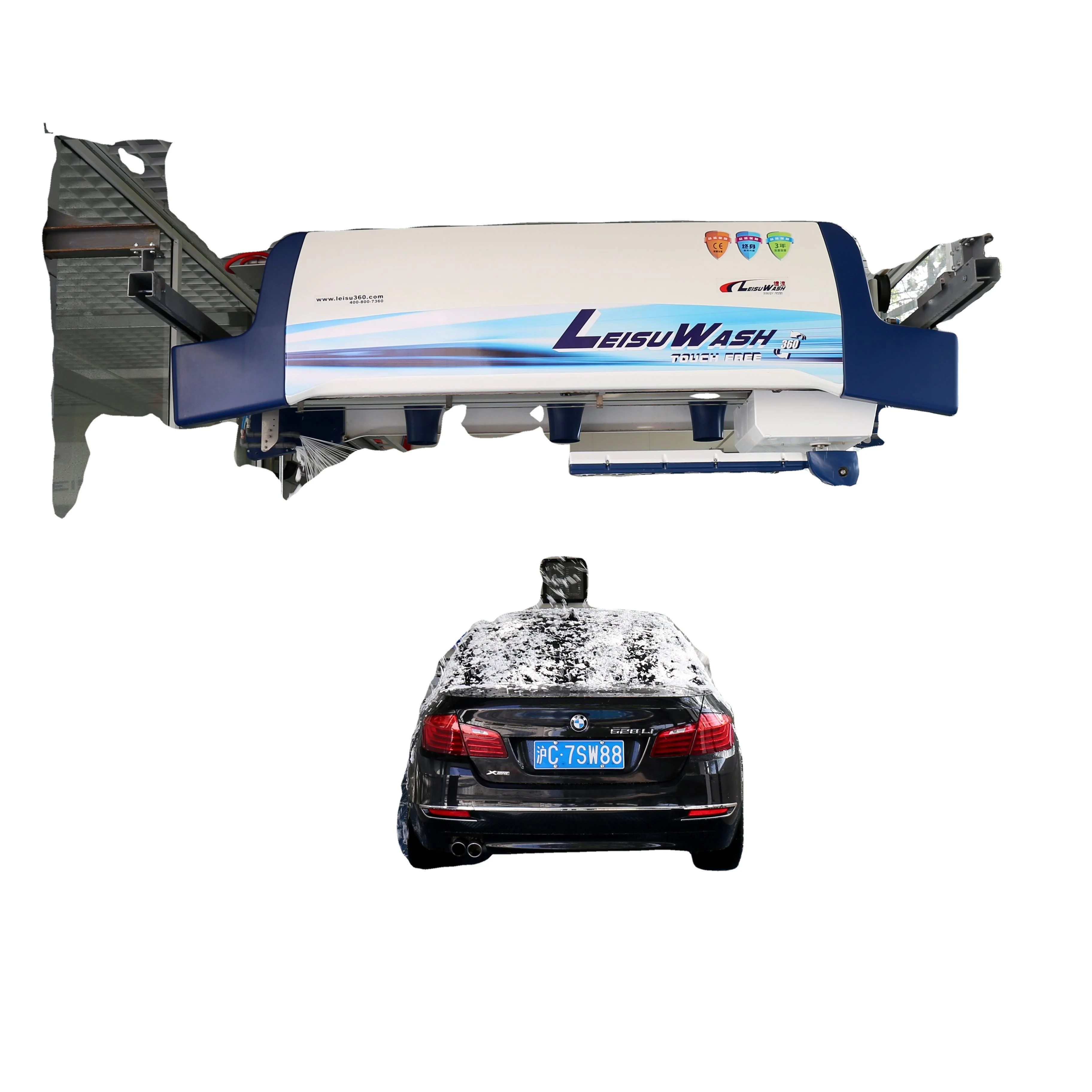 360 Intelligent Automatic PLC Control Touchless Car Wash Cleaning Machine Car Washer Pressure Water Cleaning Wash Vehicle