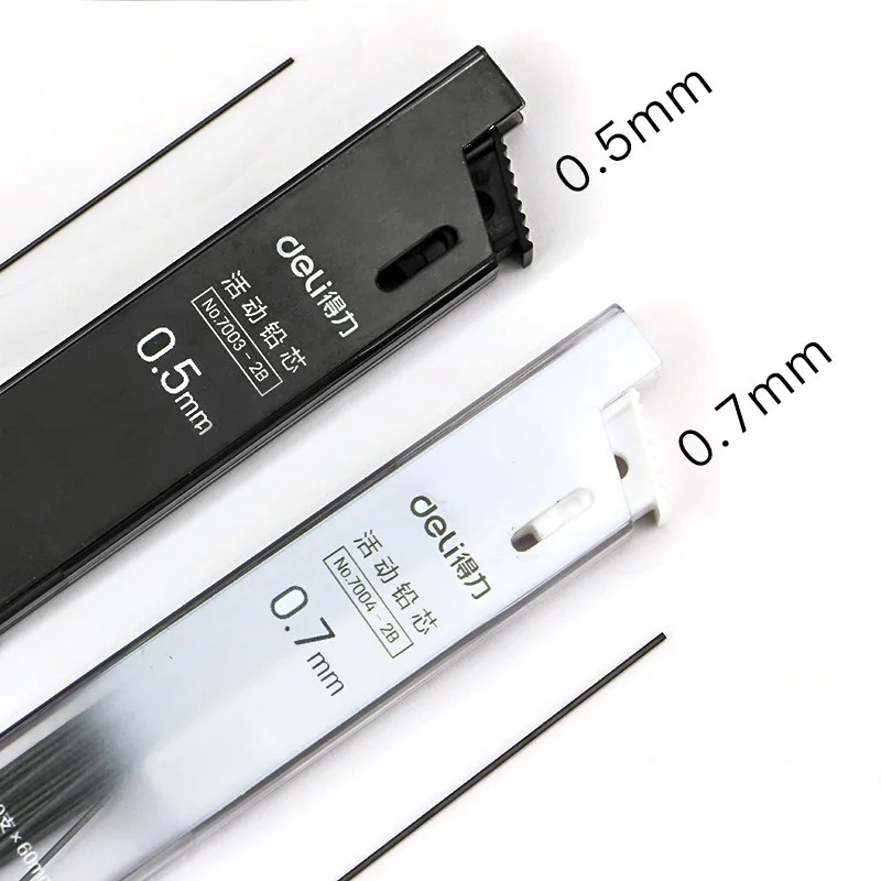 Factory Supply 60 MM Length 0.5 MM Width Mechanical Pencil Black Color Lead Refill