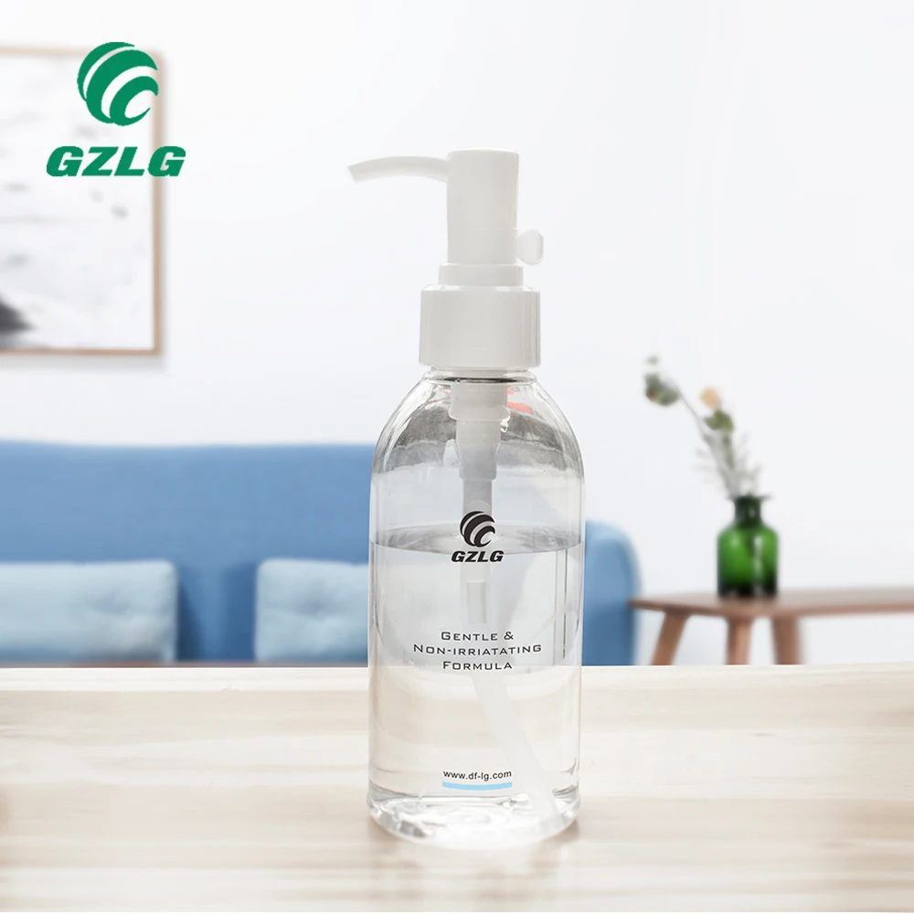 Wholesale luxury Pet Plastic Round Eco Friendly reusable Airless Oil Pump Cleanser Shampoo Lotion Bottle With dispenser