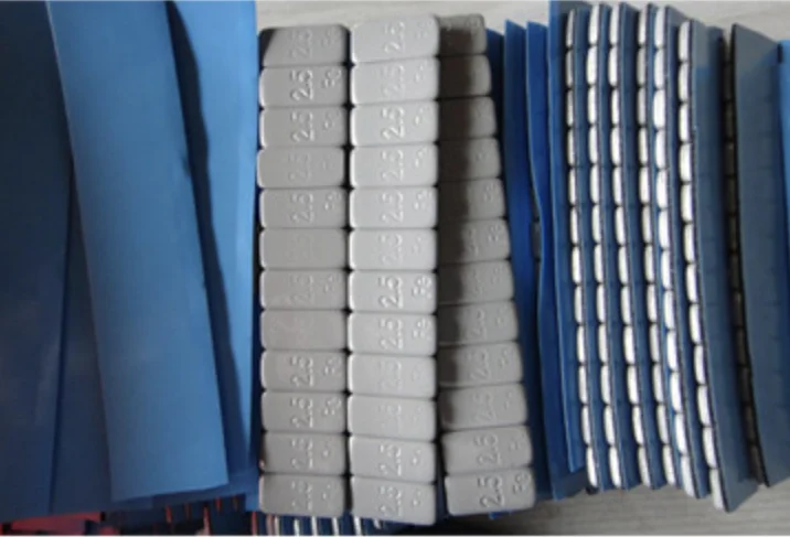 0.8mm 1mm Thick 19mm Width 50m Length 67 kg/m3 100 kg/m3 Density Blue Liner Double Sided Foam Tape For Car Wheel Weight Balance