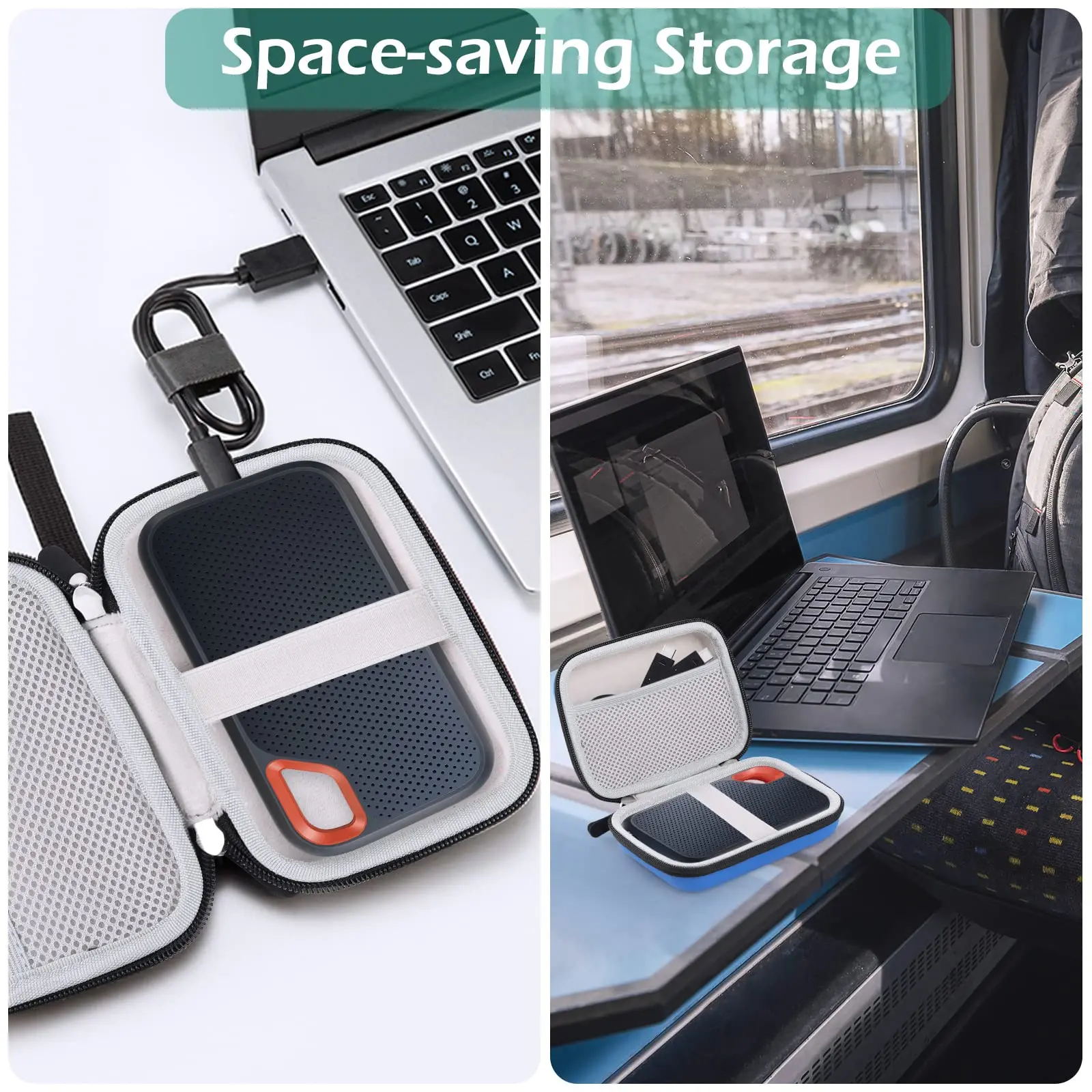 Внешний жесткий диск PU чехол Портативный USB-C USB 3 0 EVA дорожный для переноски