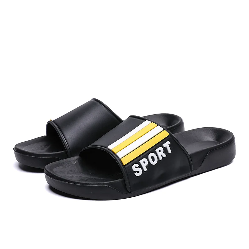 
Custom promotional gift men leather Slippers sandals ,Pvc upper eva slippers for men 