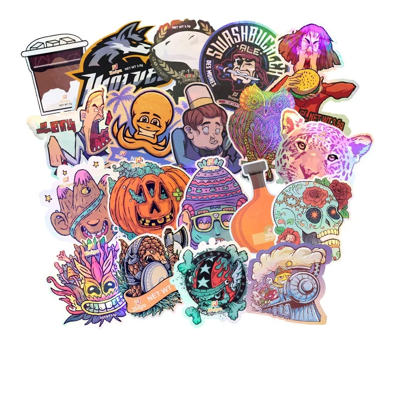 Wholesale MOQ 250pcs Custom Printed Plastic Shaped Gummy Cookie Bags 3.5g Zipper Die Cut Mylar Smell Proof Packaging Bags