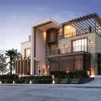 castle style prefabricated house with 7 bedrooms and 6 bathrooms and 2 big living area