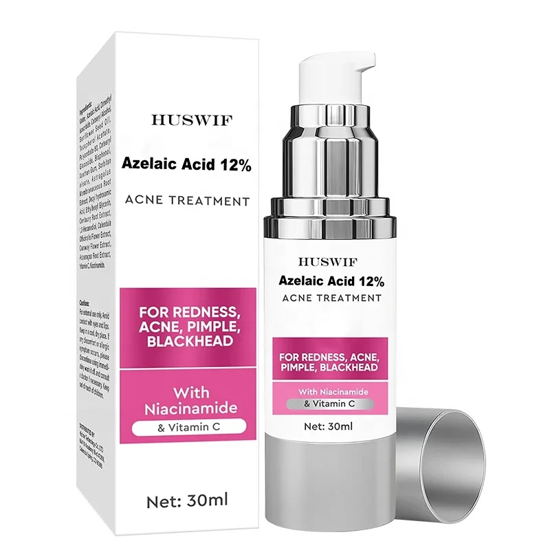 OEM частная торговая марка отбеливание кожи лечение акне азелаиновая кислота 10% Сыворотка для лица от покраснения прыщей черных точек