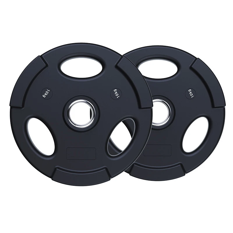 Commercial Gym Equipment Strength Training Weight Lifting plates Urethane Coated Grip Weight Plate