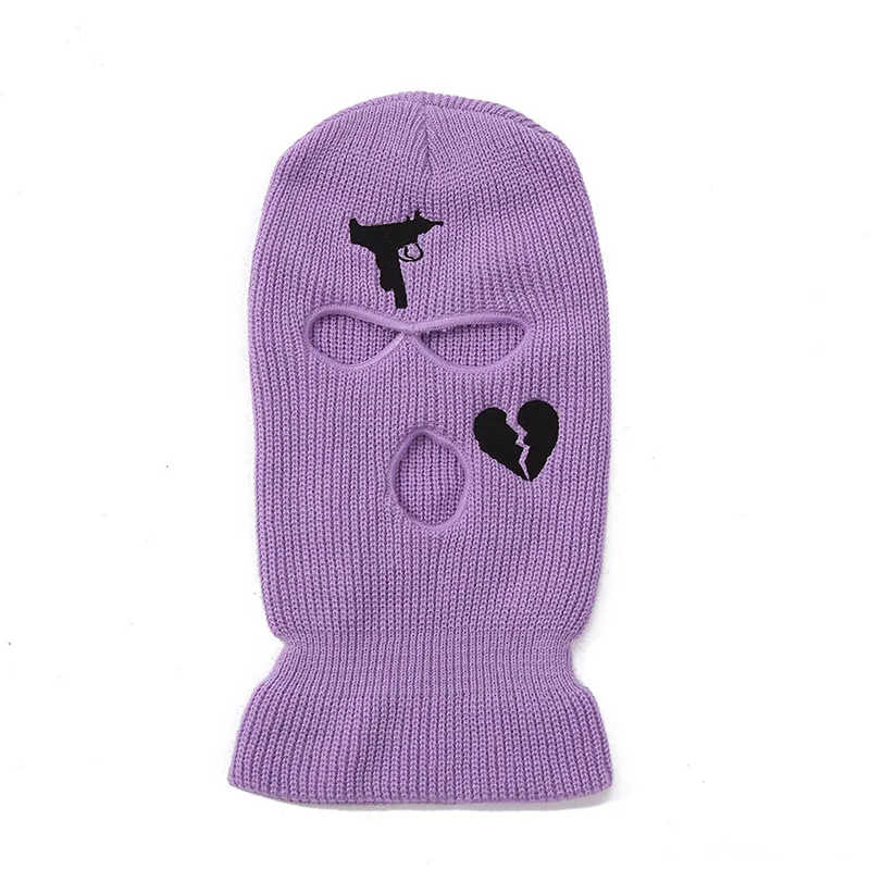 Ski Mask Full Face Cover Sports Ski Run Cycling Beanie Cap Beanie Hat 3 Holes Hat Custom Logo Winter Hat