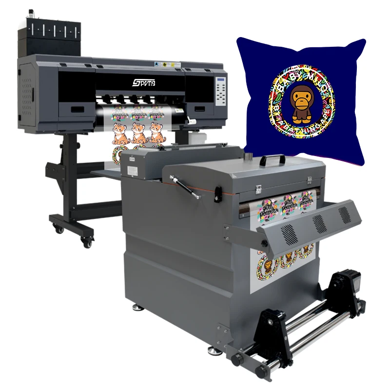 60cm dtf printer printing machine with powder shaking machine dtg transfer t-shirt 24 inch 4 head i3200 dtf impresora 60 cm